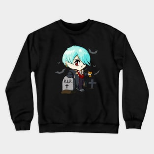 Gothic Vampire Emo Goth Chibi Anime Crewneck Sweatshirt